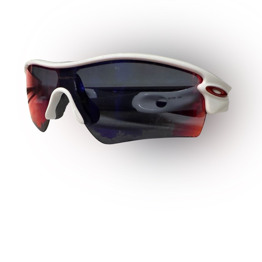 Oakley Radar Path Sunglasses – White/Red Iridium – Peeling Lenses - Picture 2 of 10